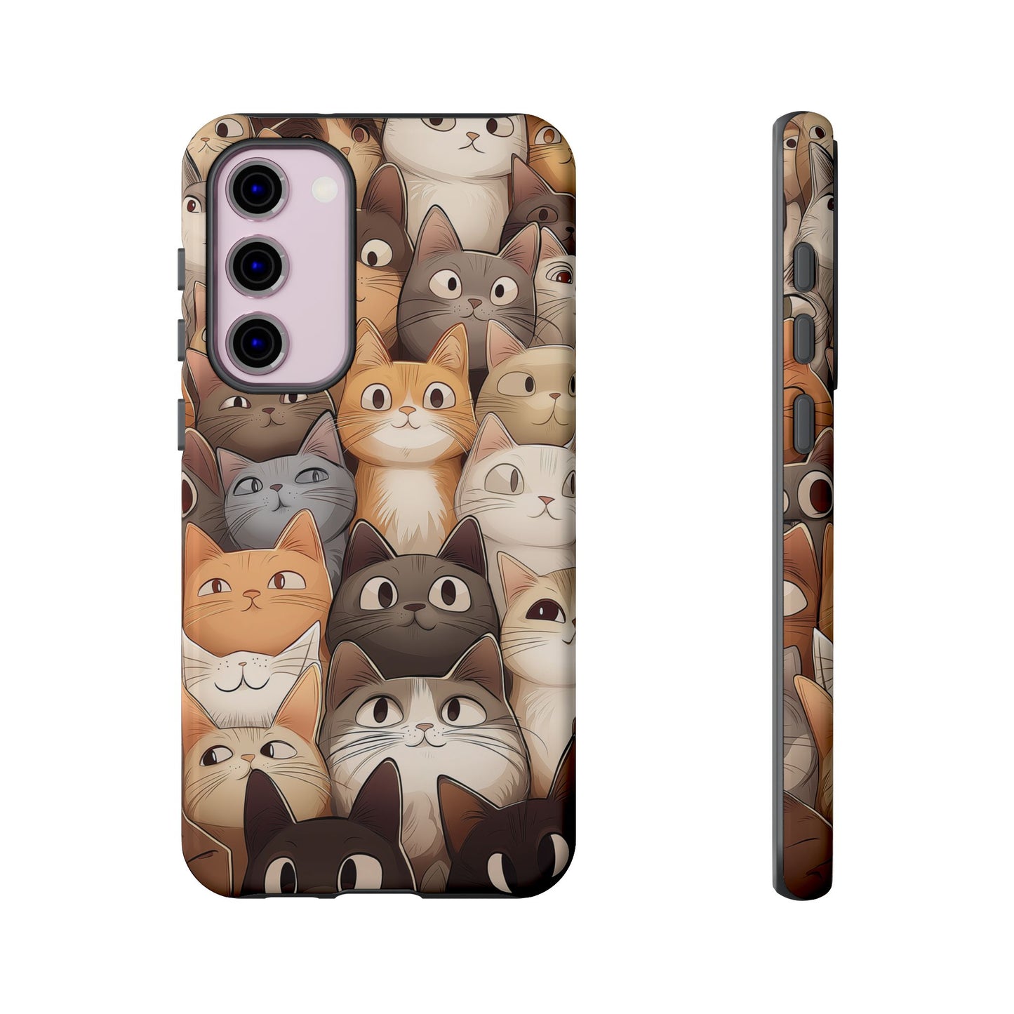 Feline Harmony - A Tapestry of Cats - Phone Case