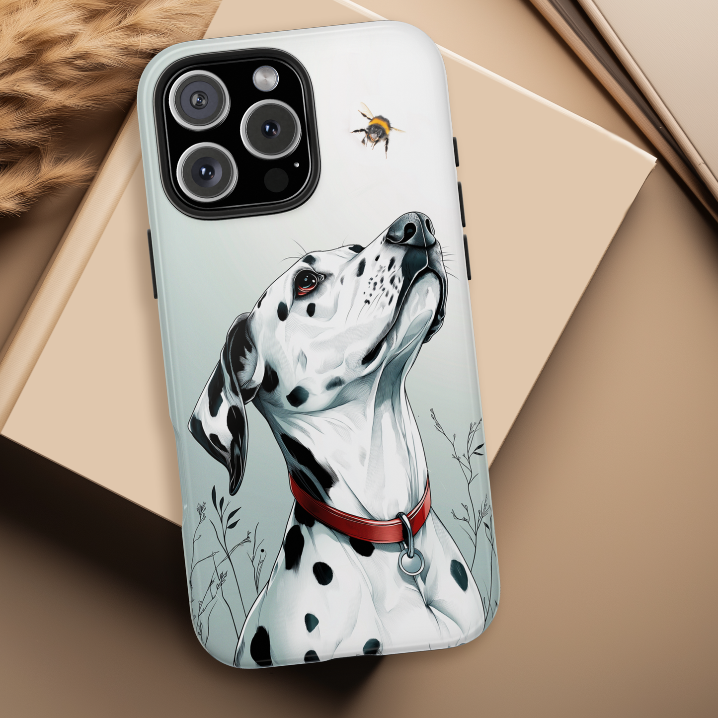 Dalmatian and the Bee Nature-Inspired Phone Case