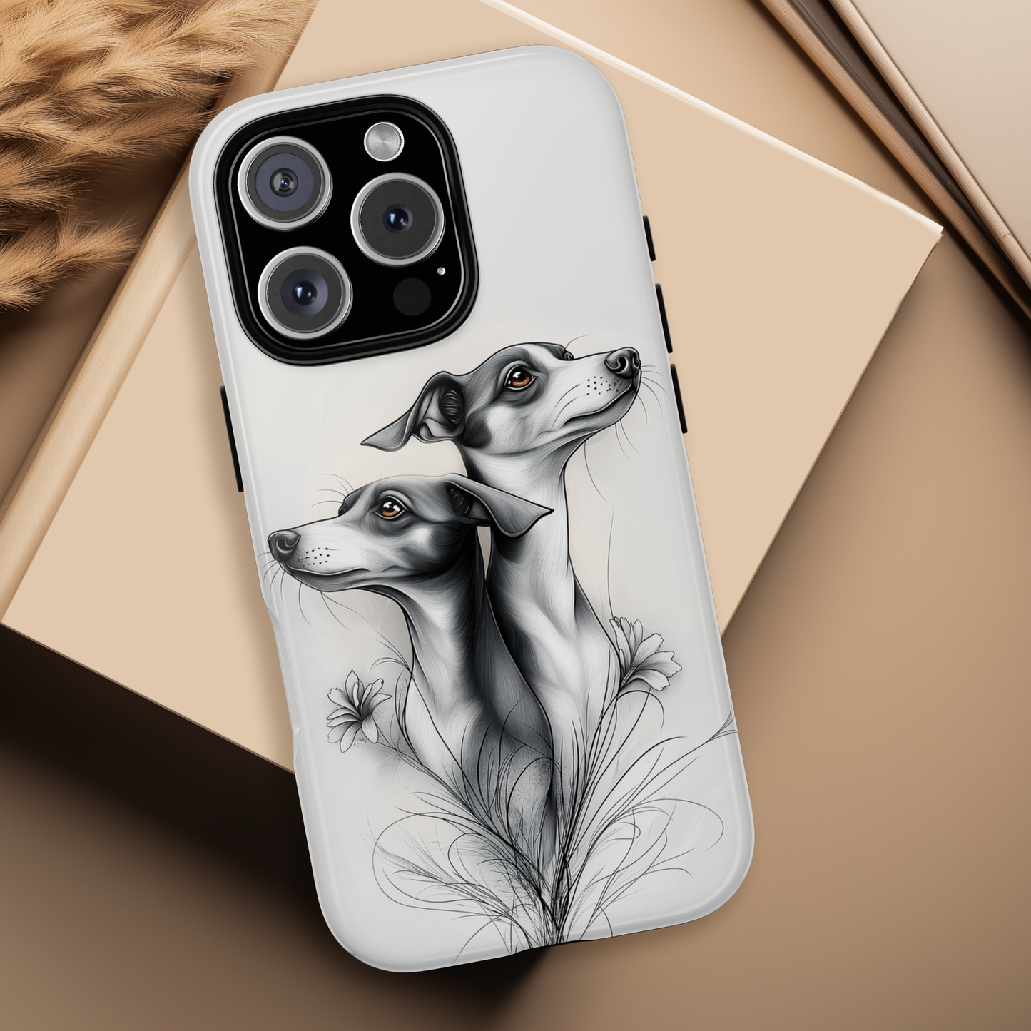 Whippet Phone Case, Elegant Dog Lover Gift