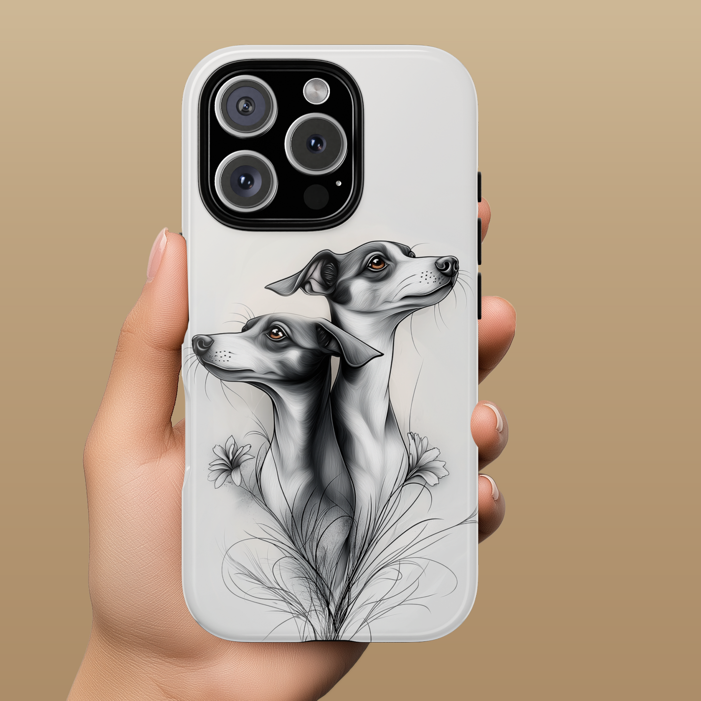 Whippet Phone Case, Elegant Dog Lover Gift