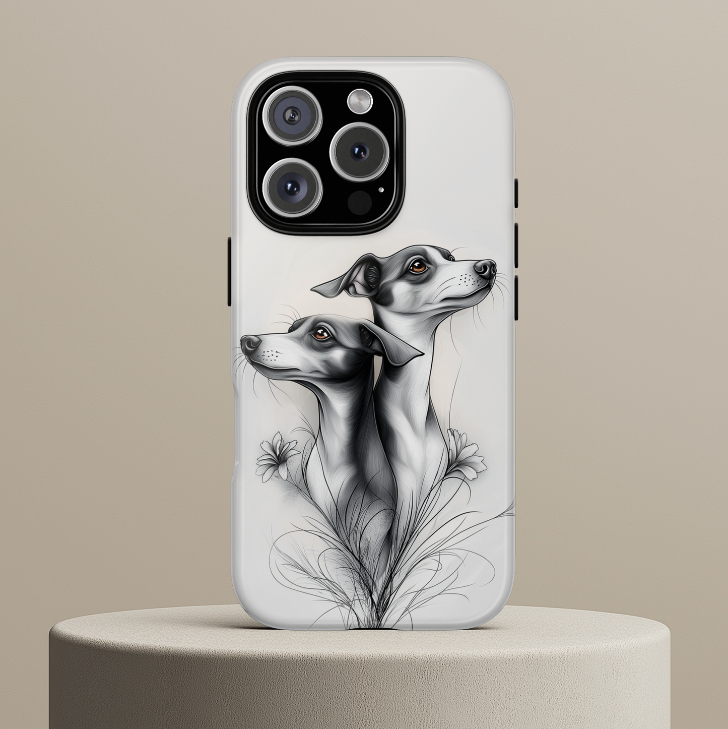 Whippet Phone Case, Elegant Dog Lover Gift