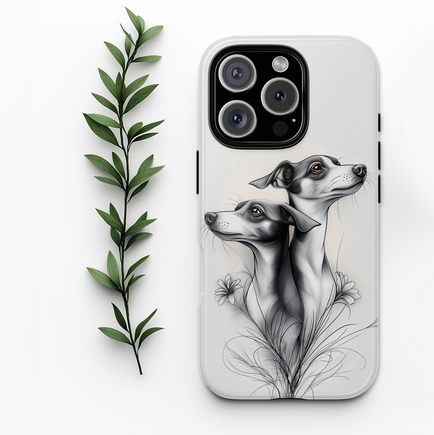 Whippet Phone Case, Elegant Dog Lover Gift