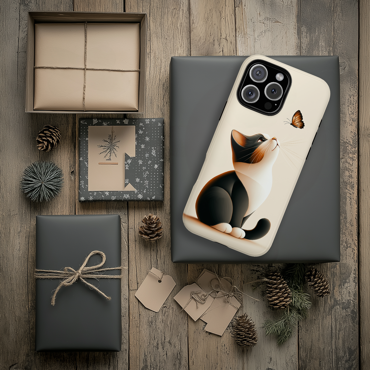 Cat and Butterfly Design