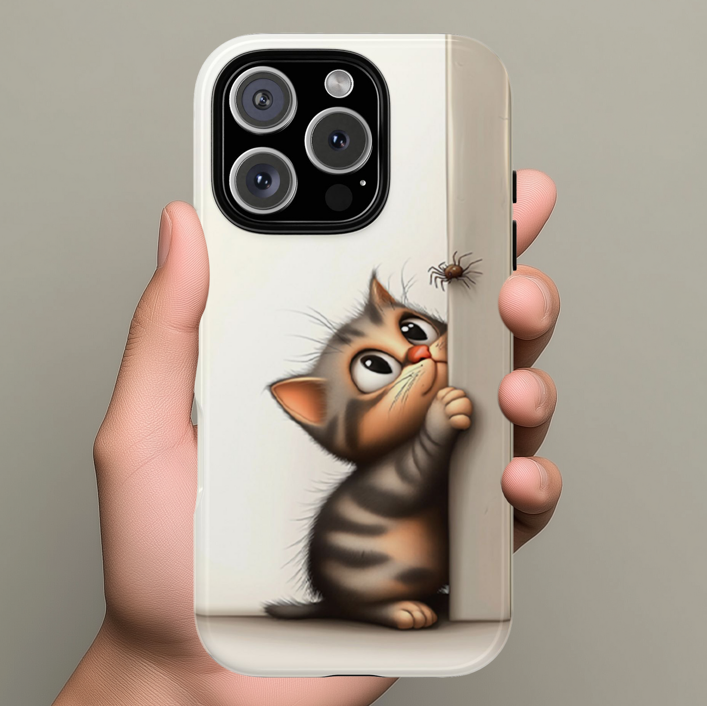 Kitten and Spider Phone Case