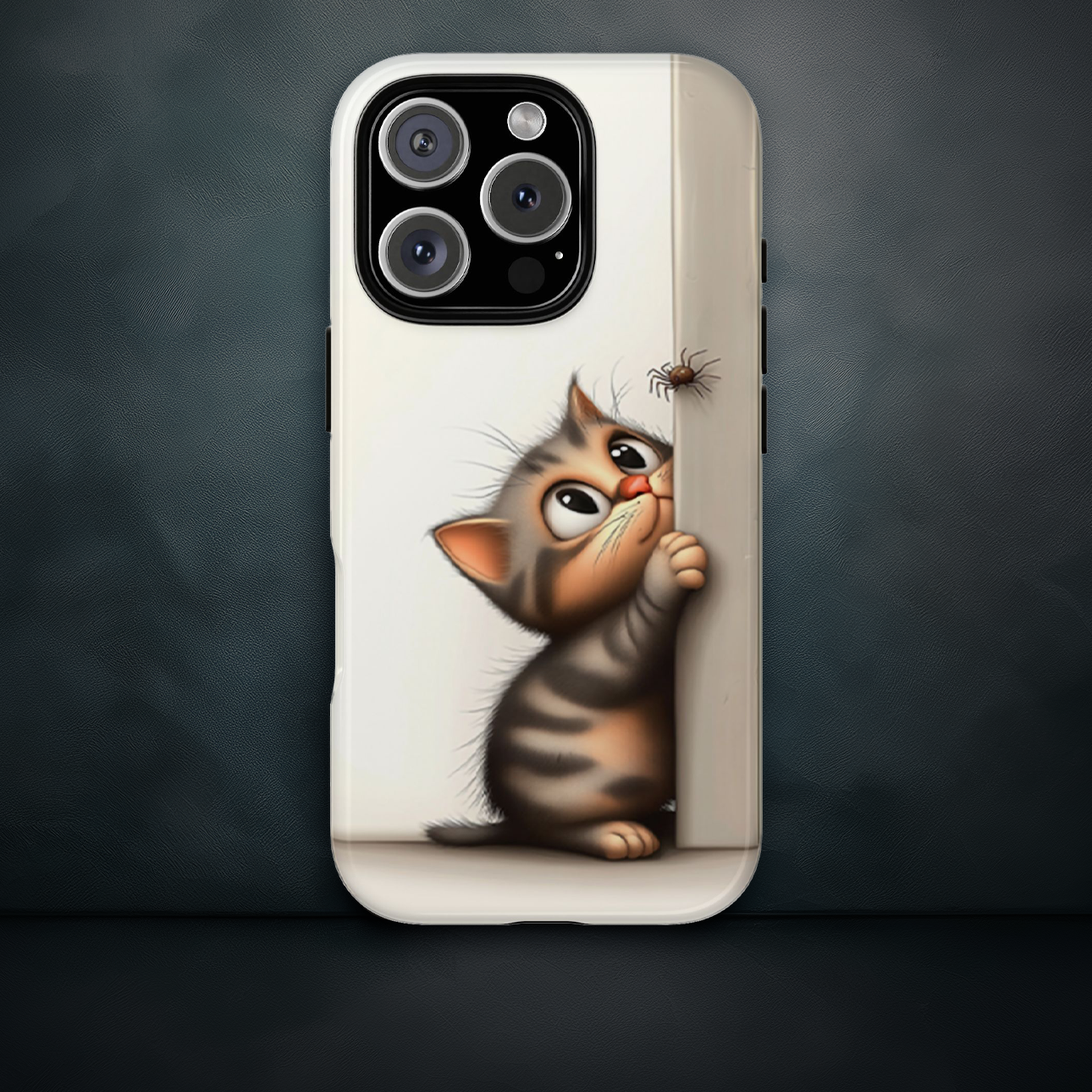 Kitten and Spider Phone Case