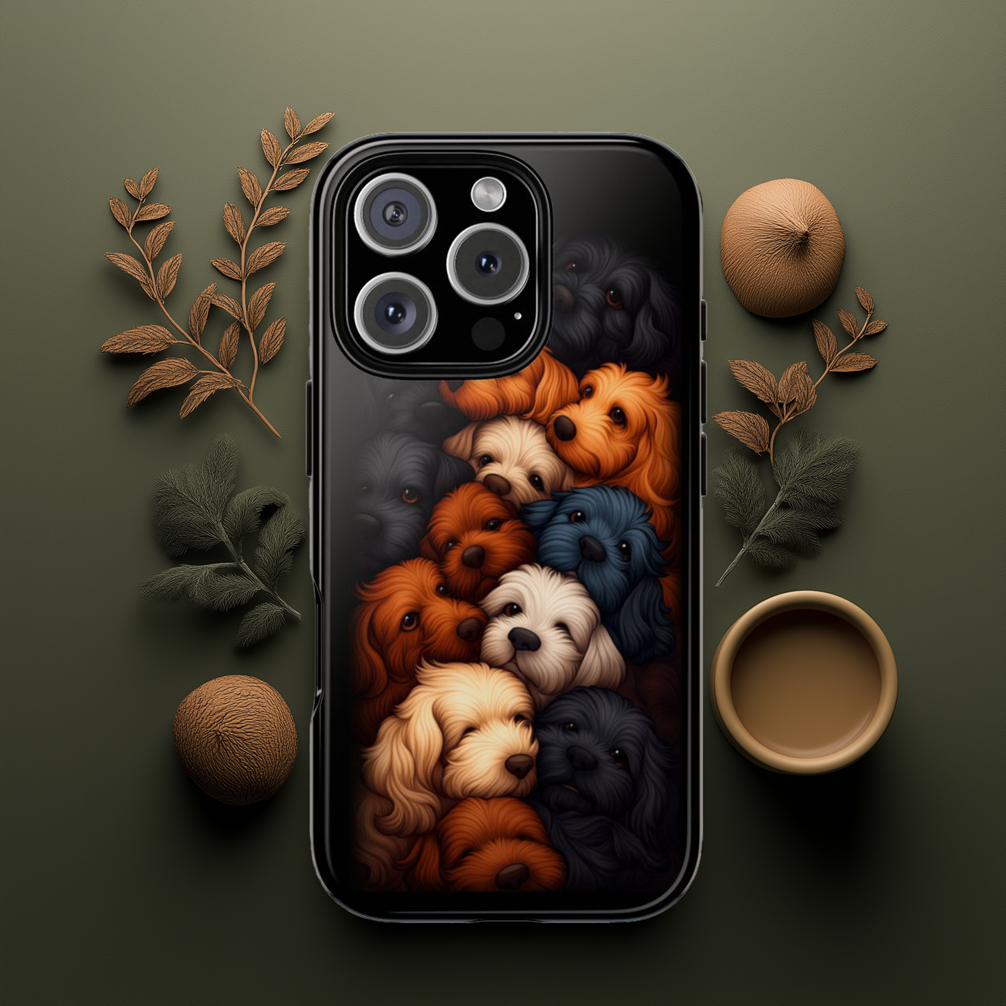 Cute Spaniel Dogs Sleeping