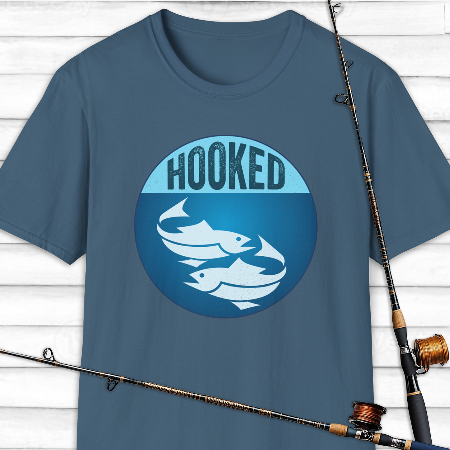 Hooked Fishing T Shirt