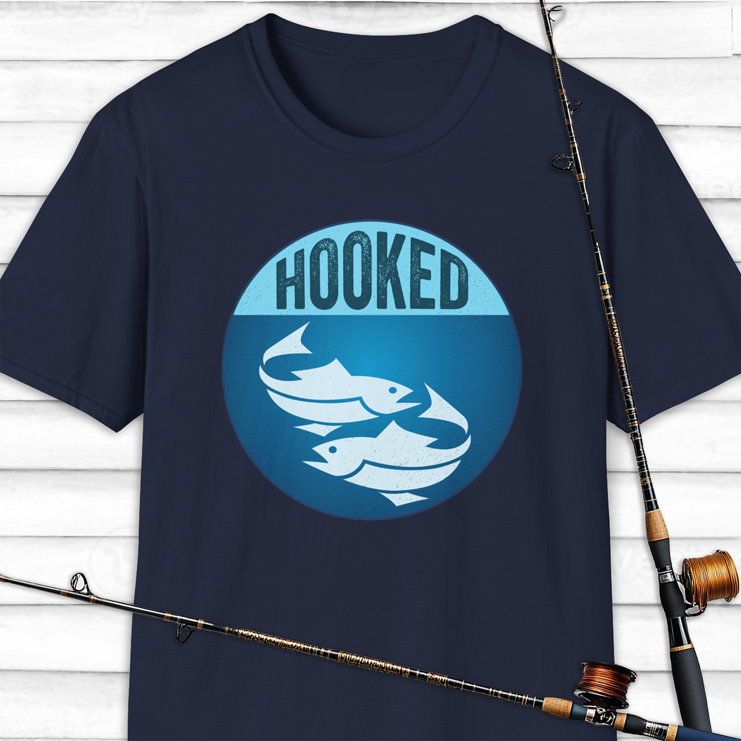 Hooked Fishing T Shirt