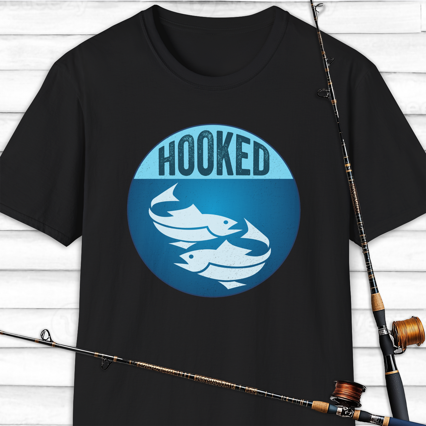 Hooked Fishing T Shirt