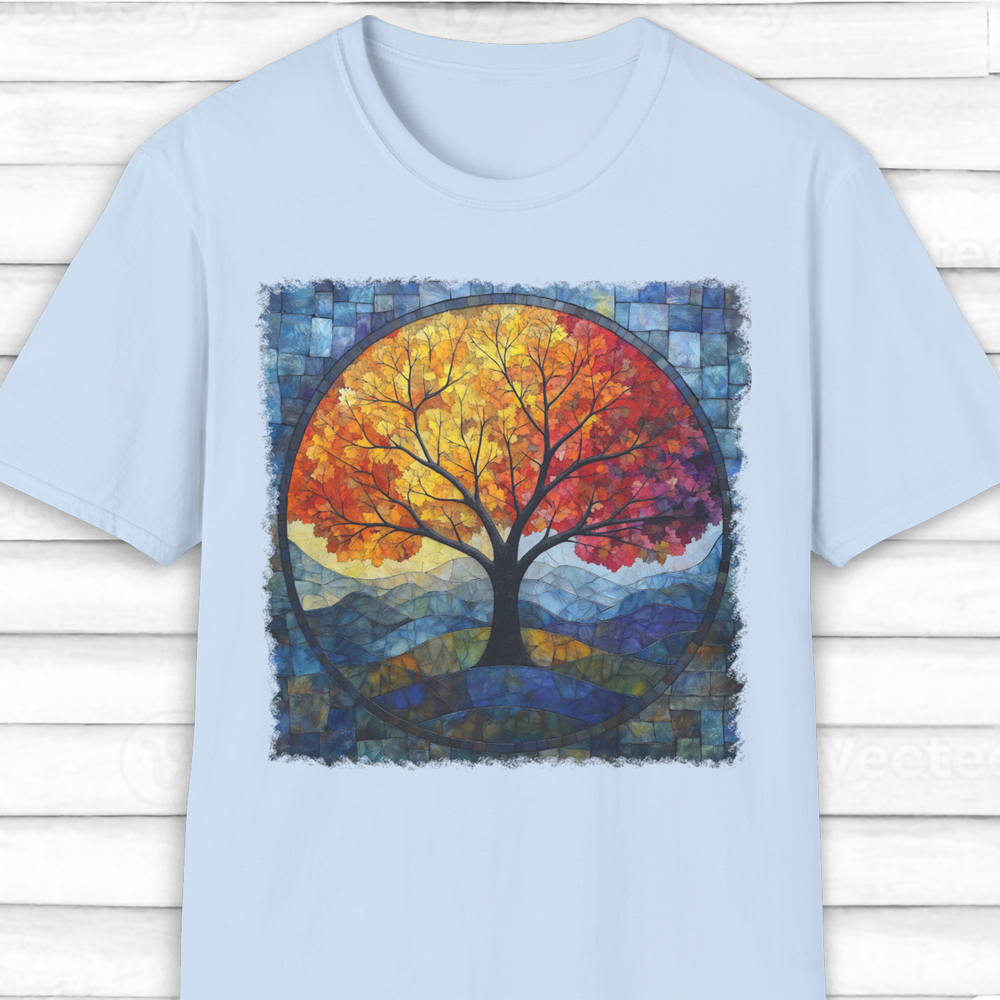 Mosaic Tree Of Life T-Shirt