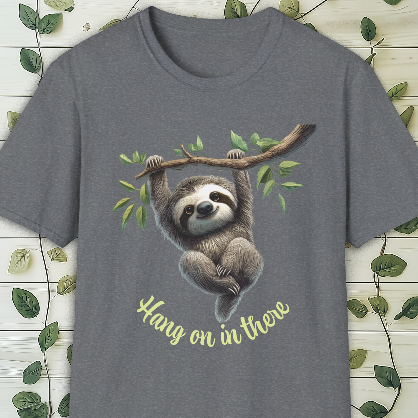 Sloth Hang on in there Graphic T-Shirt