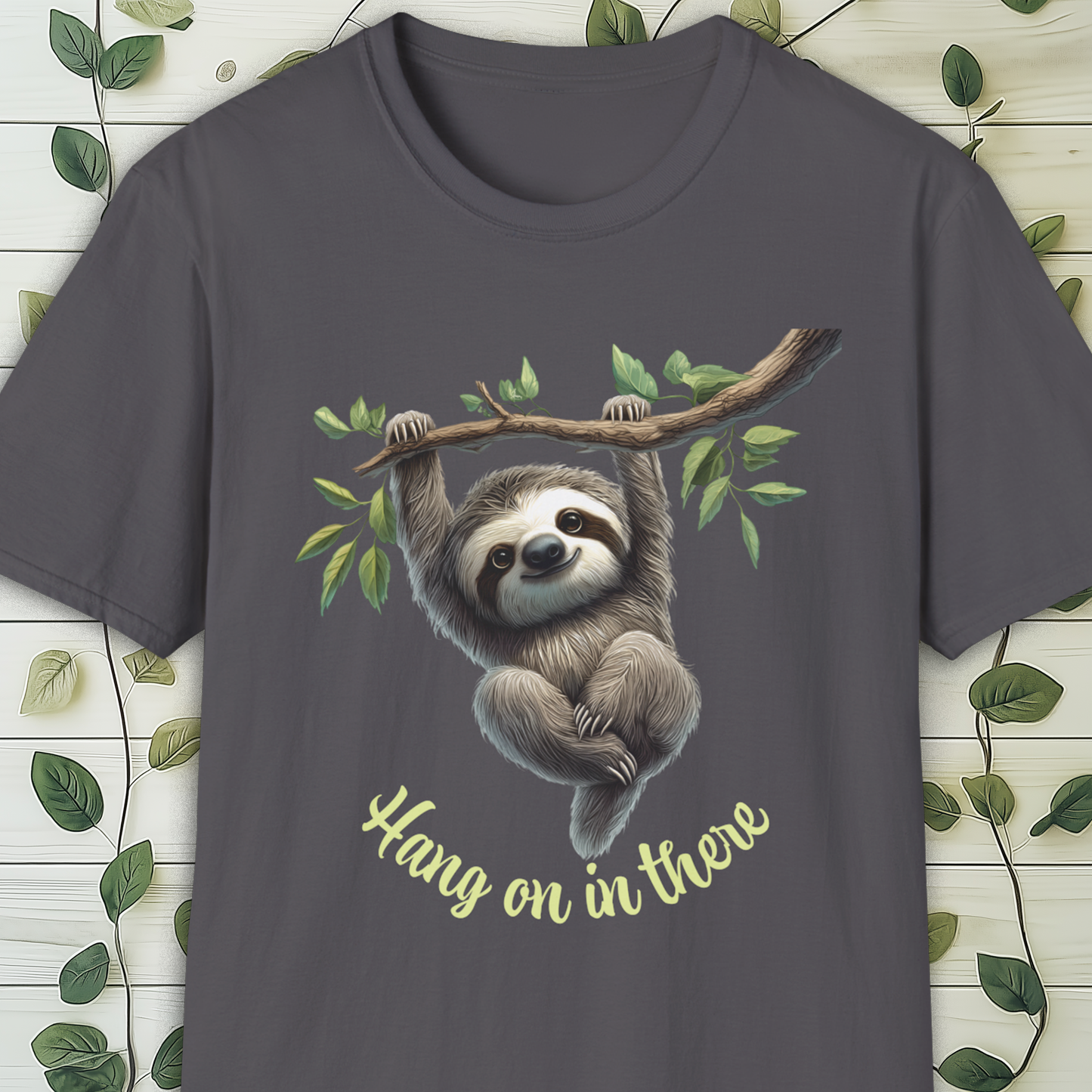 Sloth Hang on in there Graphic T-Shirt