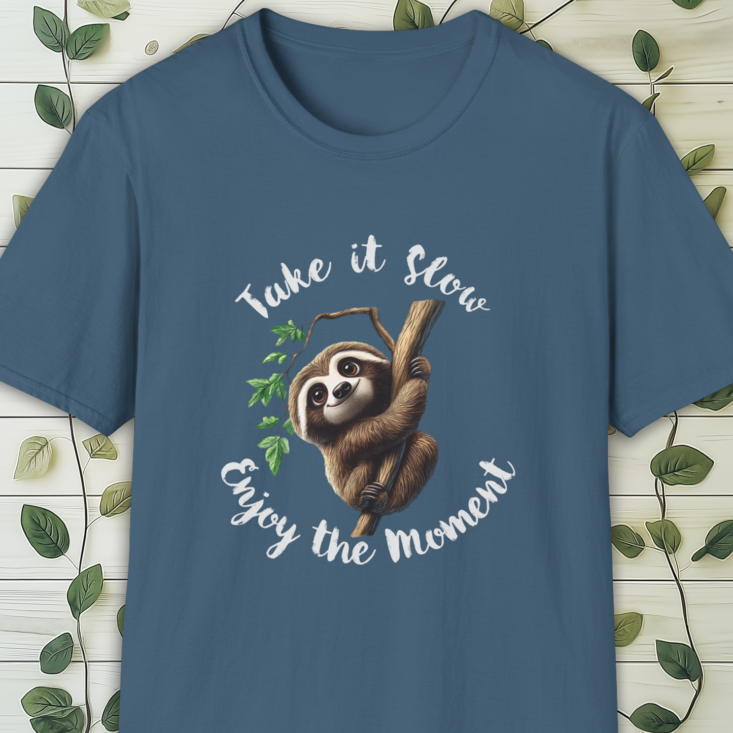 Take It Slow Sloth T-Shirt, Mindfulness
