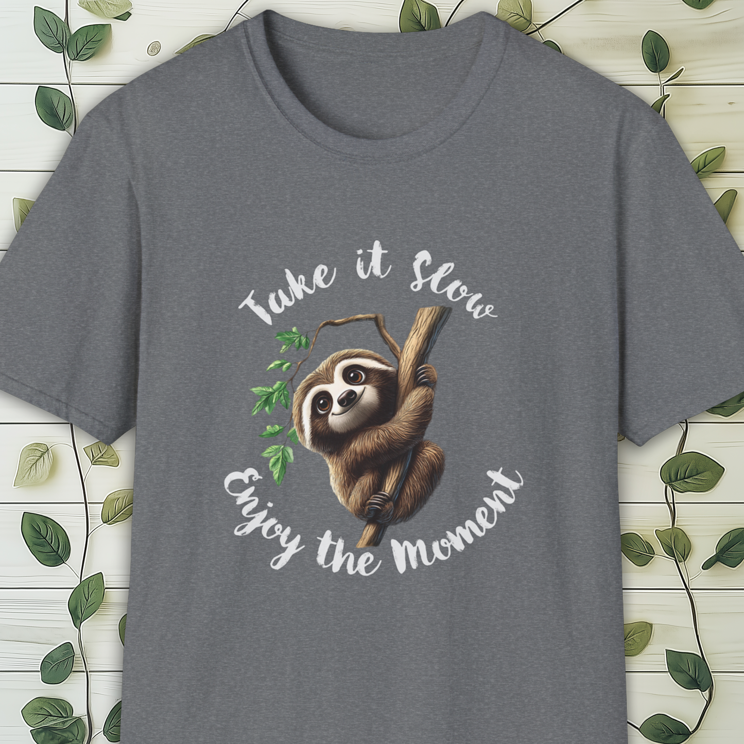 Take It Slow Sloth T-Shirt, Mindfulness