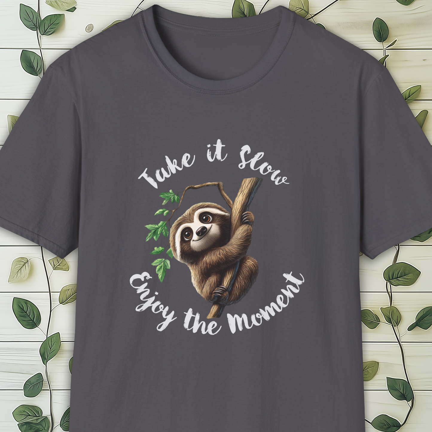 Take It Slow Sloth T-Shirt, Mindfulness