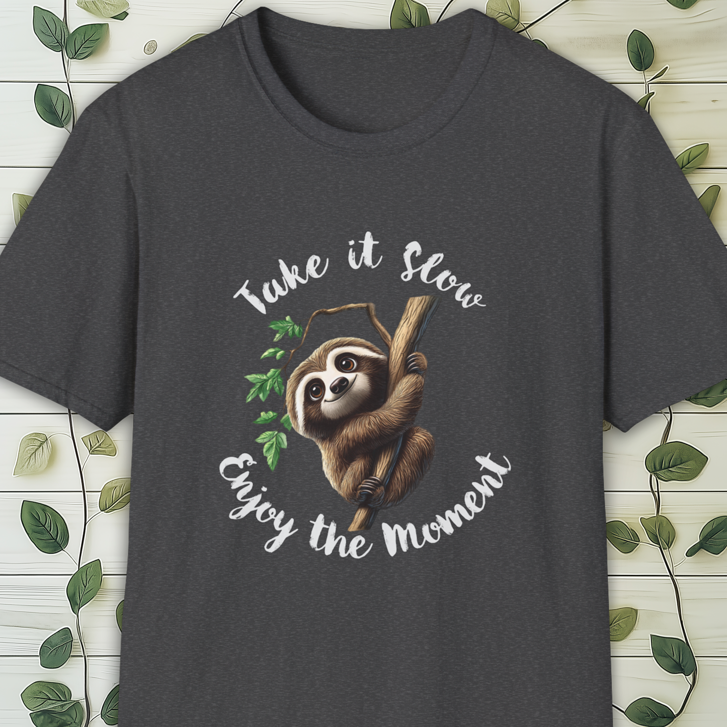 Take It Slow Sloth T-Shirt, Mindfulness