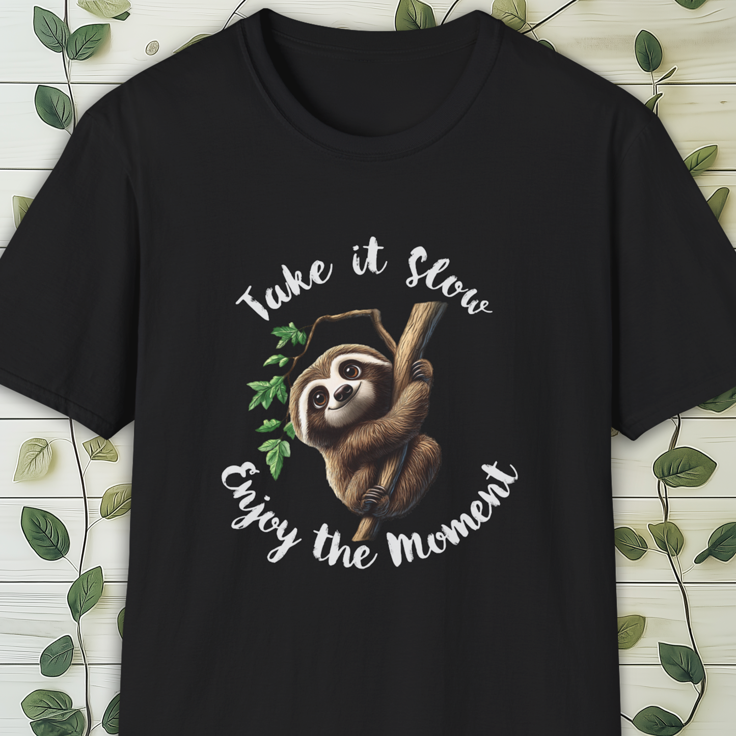 Take It Slow Sloth T-Shirt, Mindfulness