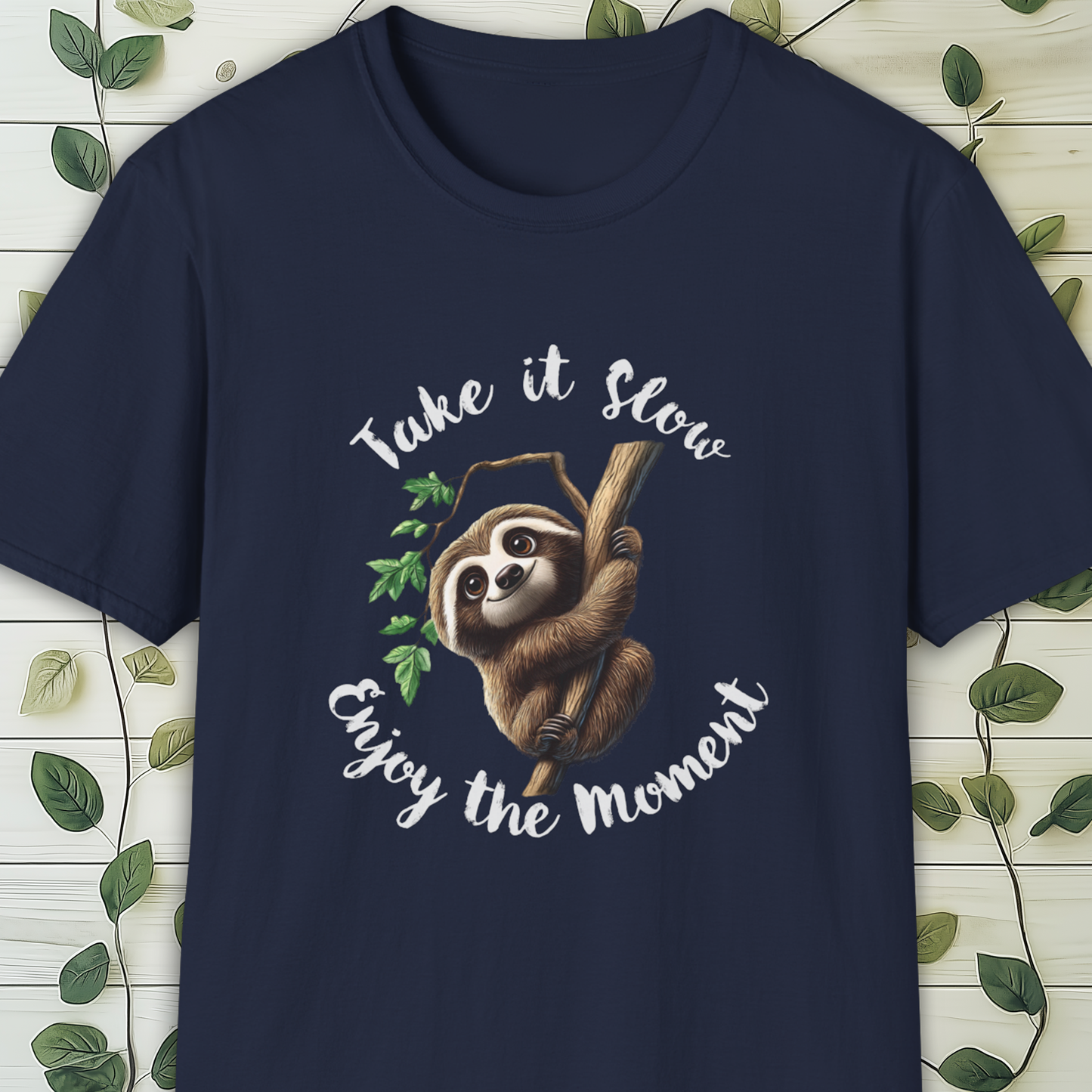 Take It Slow Sloth T-Shirt, Mindfulness