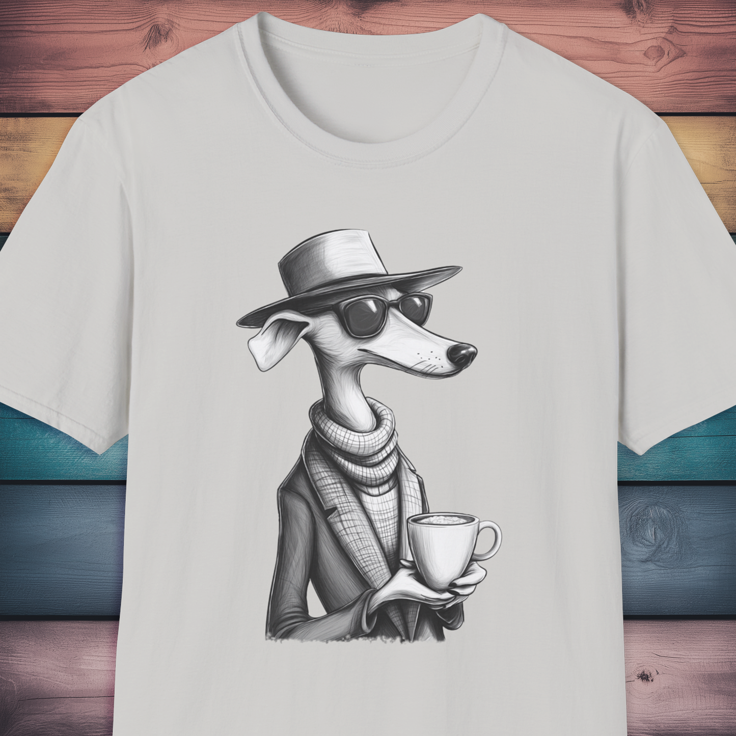 Chic Whippet Coffee Lover T Shirt