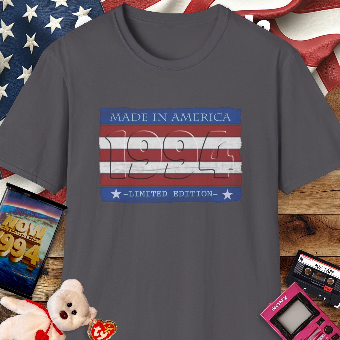 Vintage Made in America Custom Year. Limited Edition T-Shirt