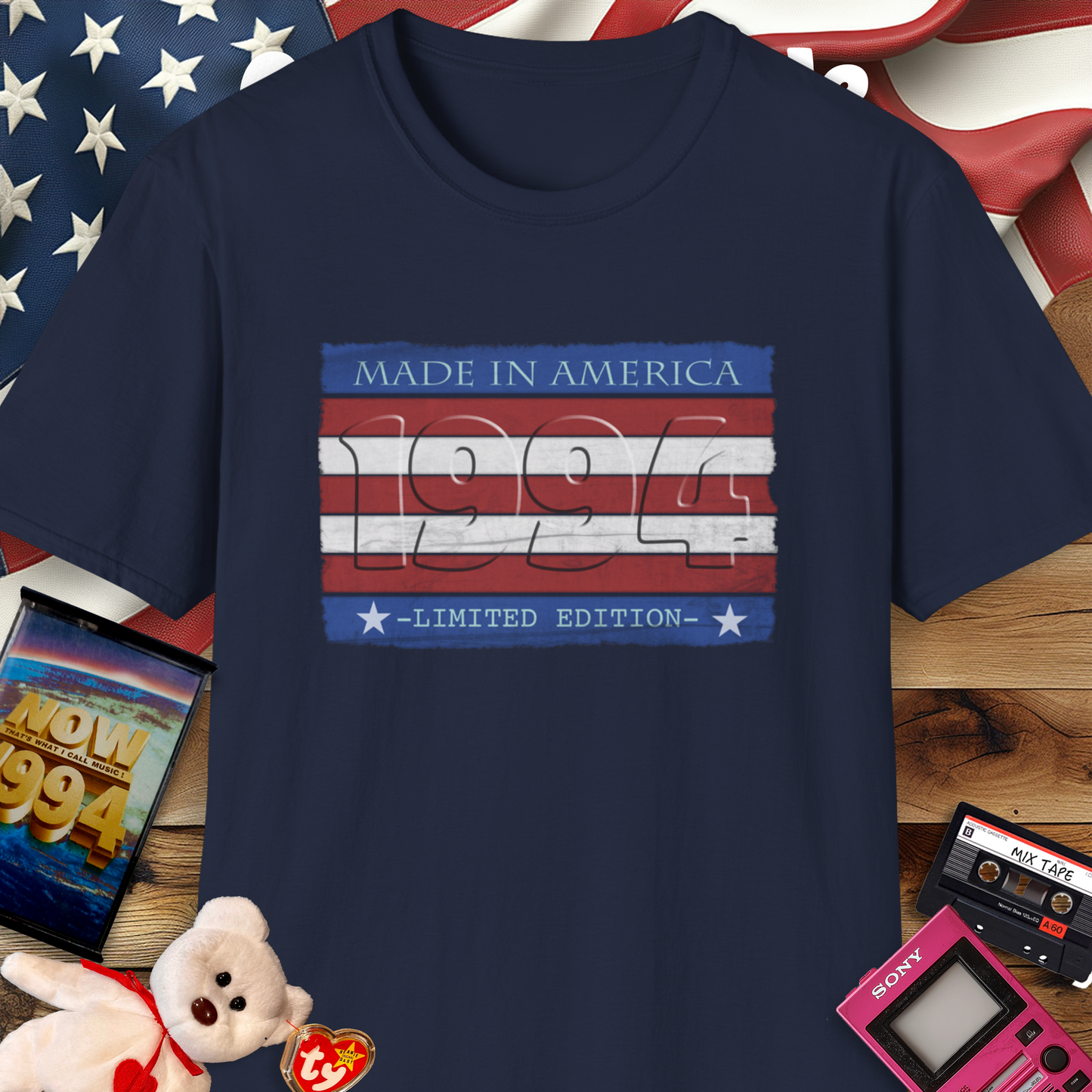 Vintage Made in America Custom Year. Limited Edition T-Shirt