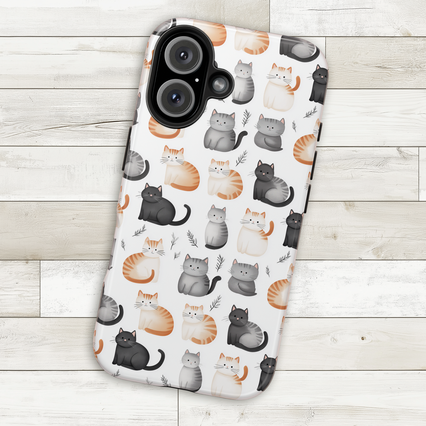 Purrfectly Cute Cat Pattern Case
