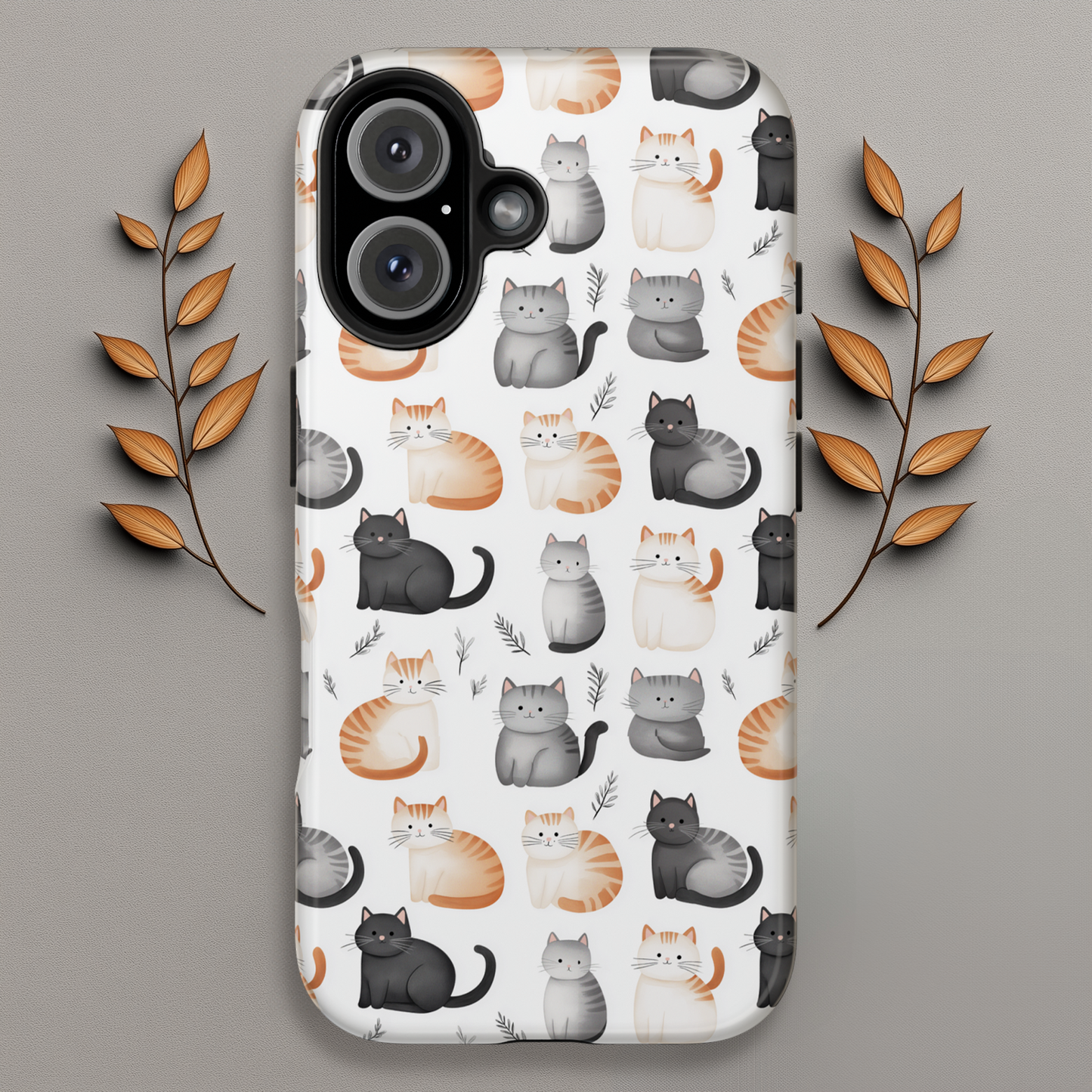 Purrfectly Cute Cat Pattern Case
