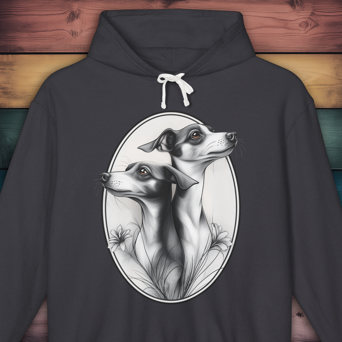 Whippet Elegance Hoodie