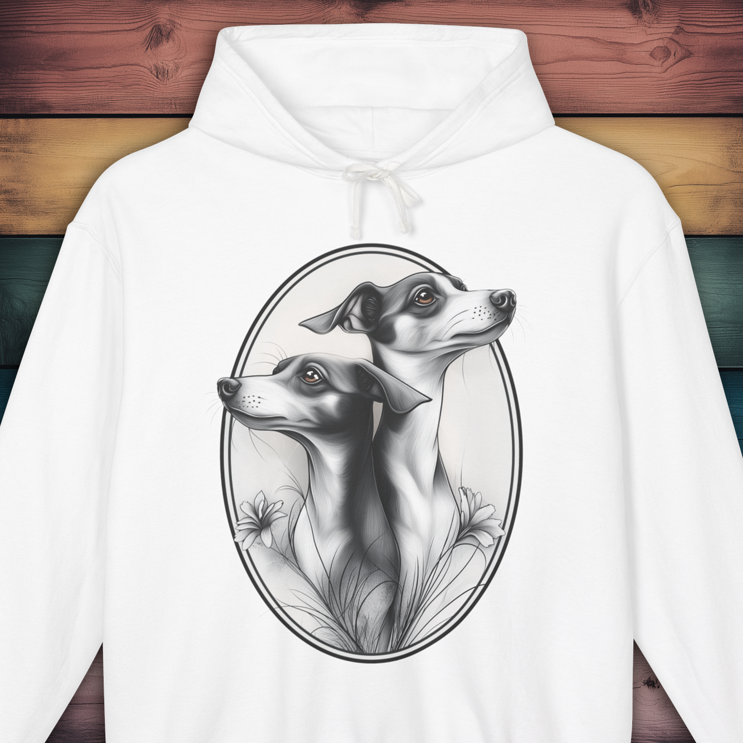 Whippet Elegance Hoodie