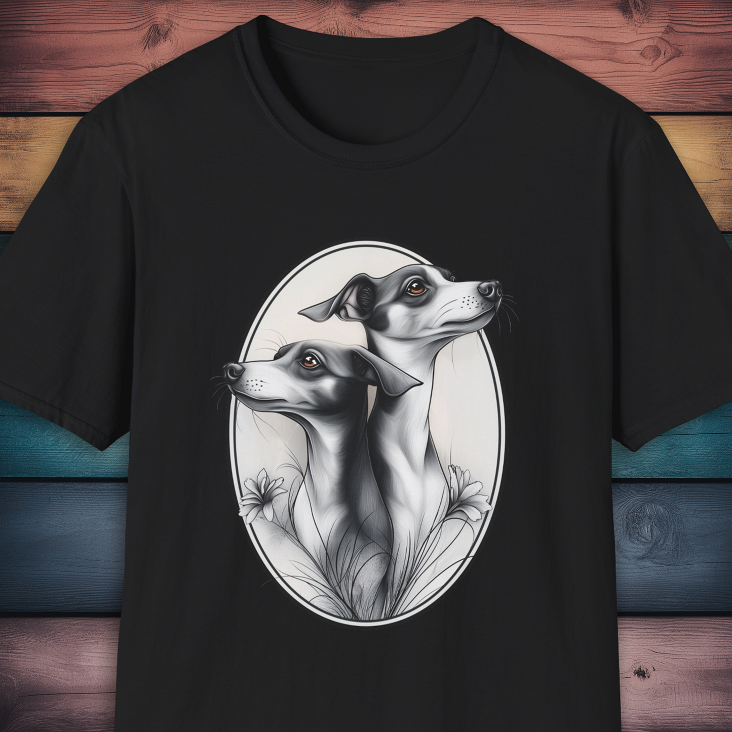 Whippet Elegance T Shirt