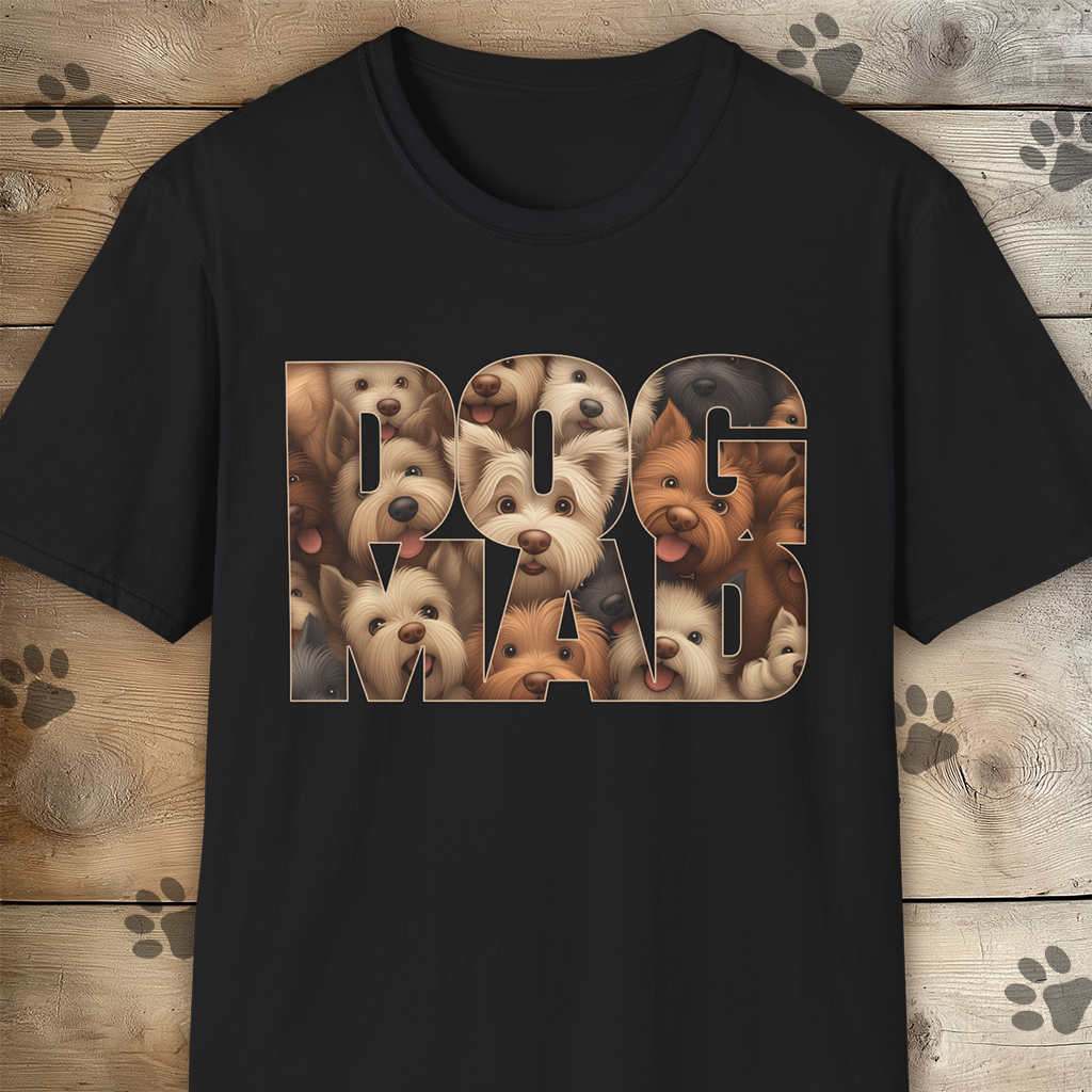Dog Mad Unisex Softstyle T-Shirt for Dog Lovers