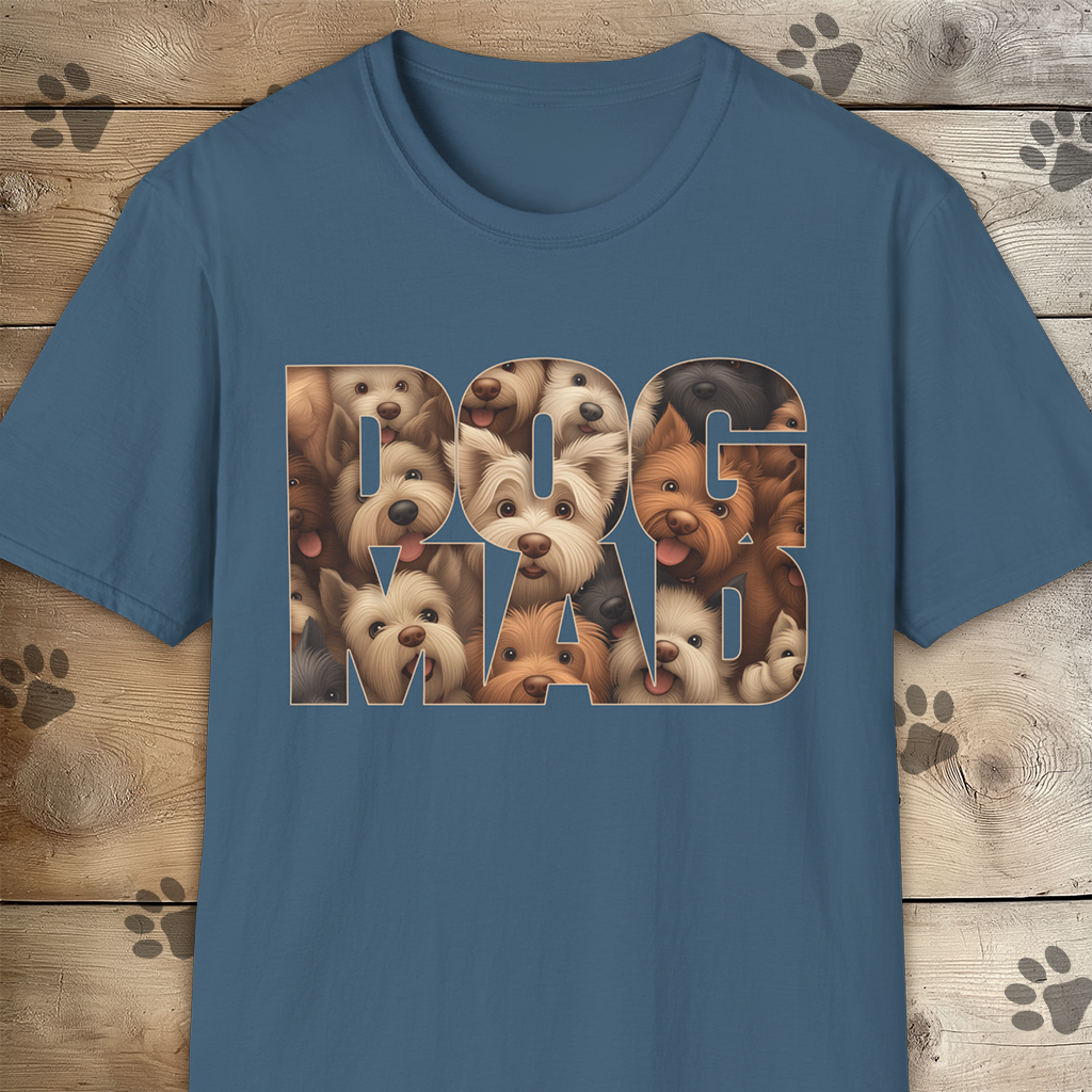 Dog Mad Unisex Softstyle T-Shirt for Dog Lovers