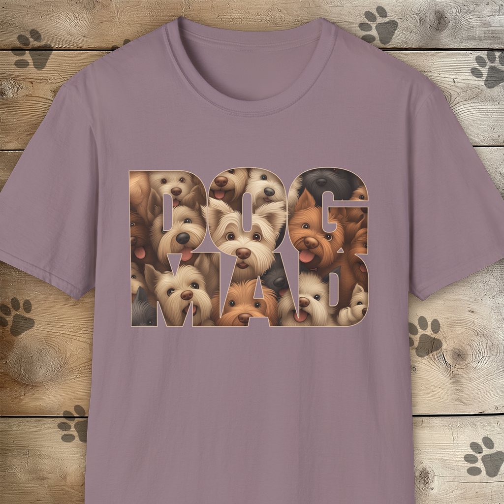 Dog Mad Unisex Softstyle T-Shirt for Dog Lovers