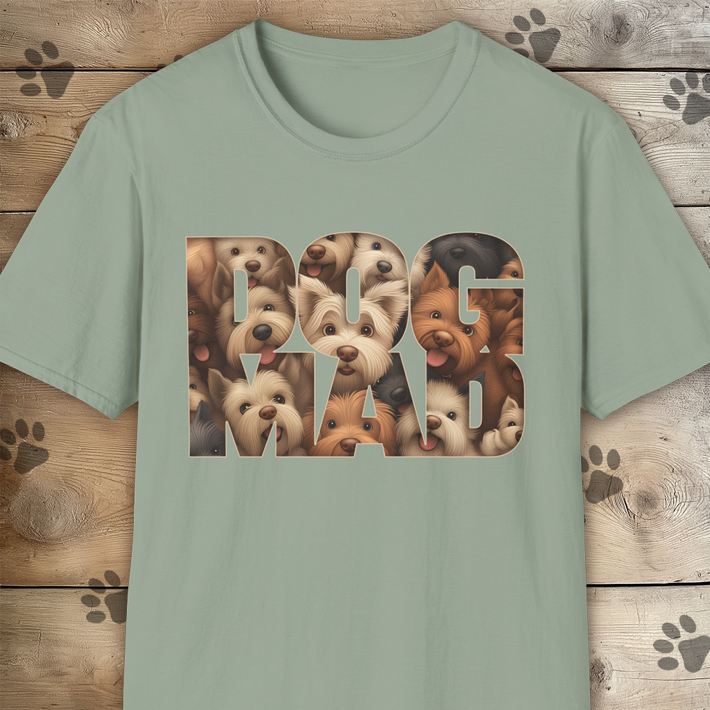 Dog Mad Unisex Softstyle T-Shirt for Dog Lovers