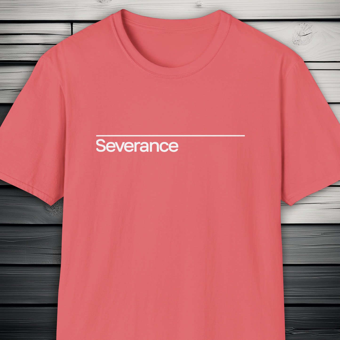 Severance TV Show Minimalist T-Shirt, Apple TV Series (White Text)