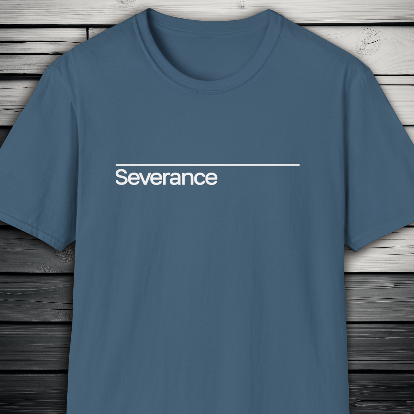 Severance TV Show Minimalist T-Shirt, Apple TV Series (White Text)