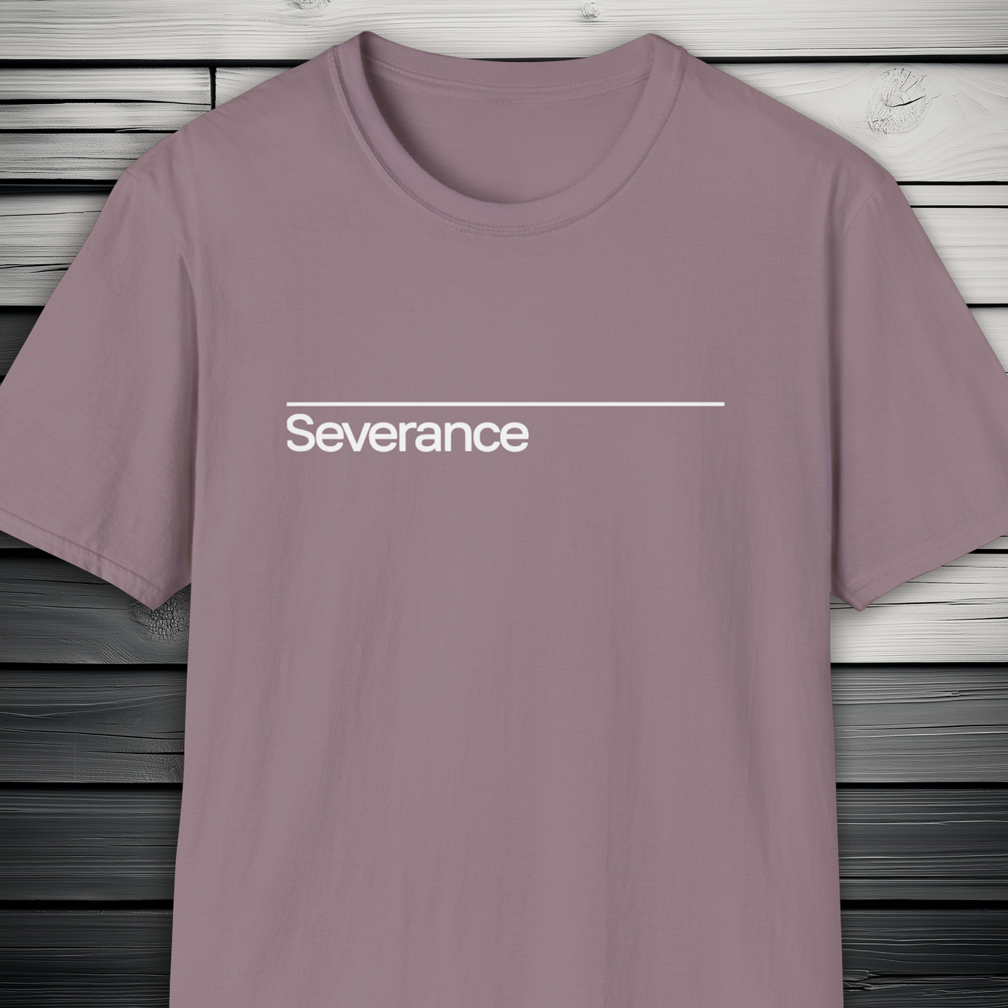 Severance TV Show Minimalist T-Shirt, Apple TV Series (White Text)