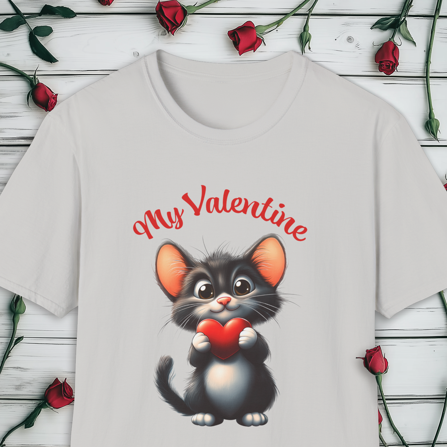 My Valentine T-Shirt, Valentine's Day Pussy Cat
