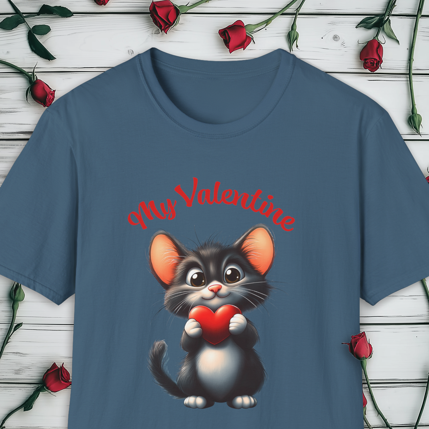 My Valentine T-Shirt, Valentine's Day Pussy Cat