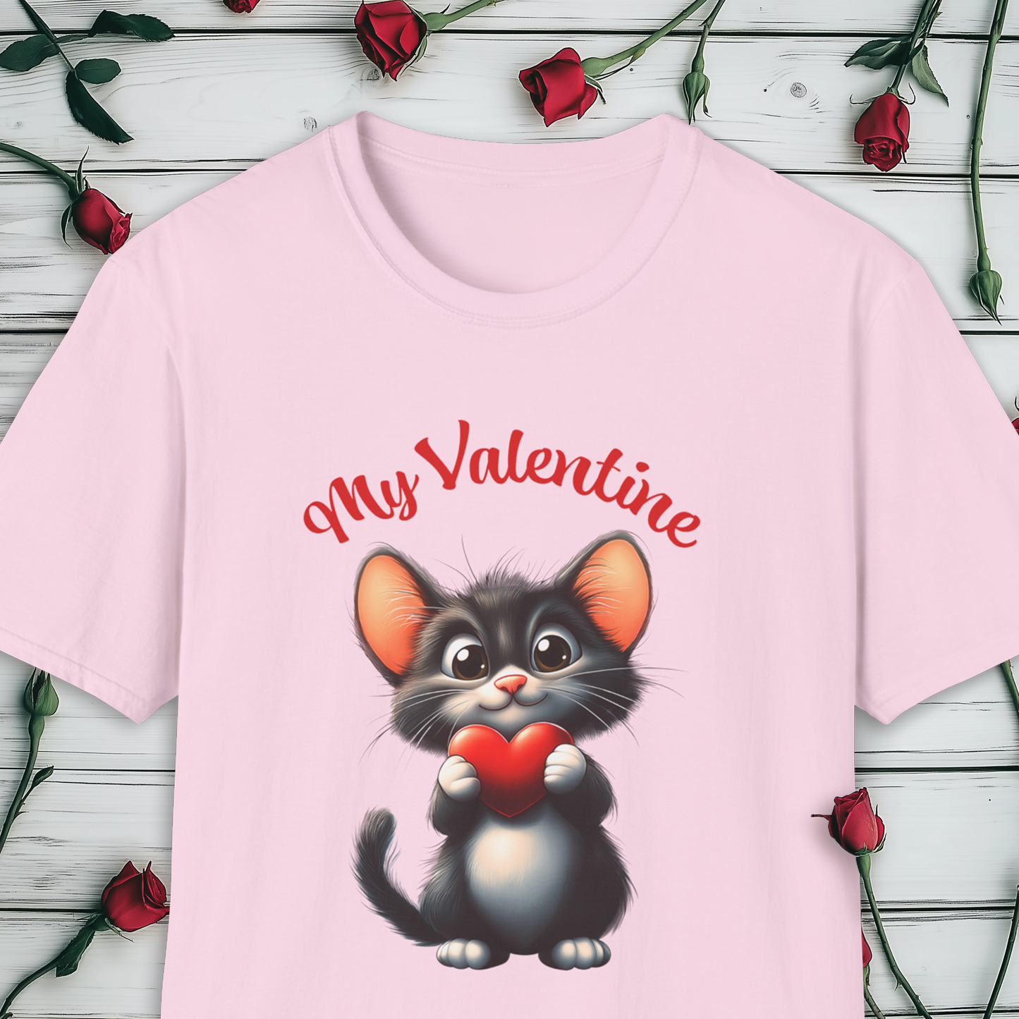 My Valentine T-Shirt, Valentine's Day Pussy Cat