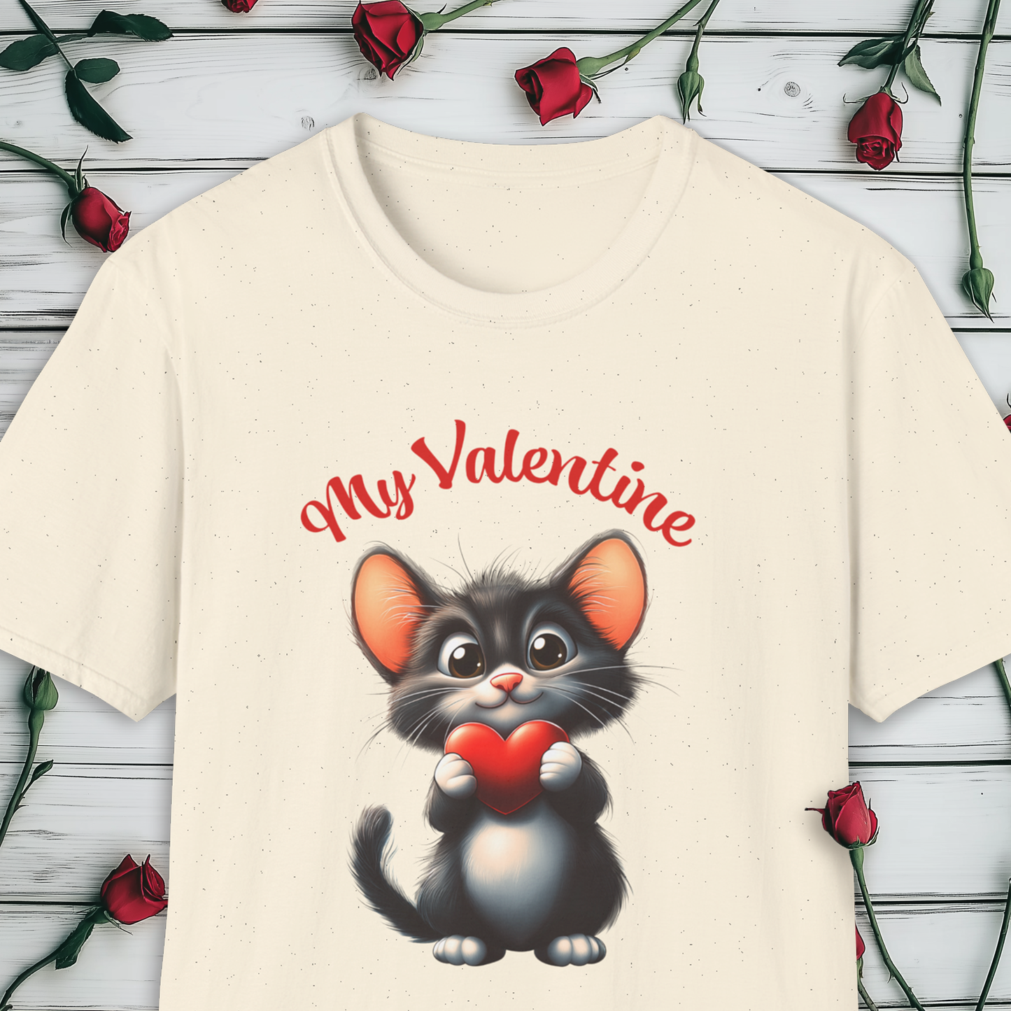 My Valentine T-Shirt, Valentine's Day Pussy Cat