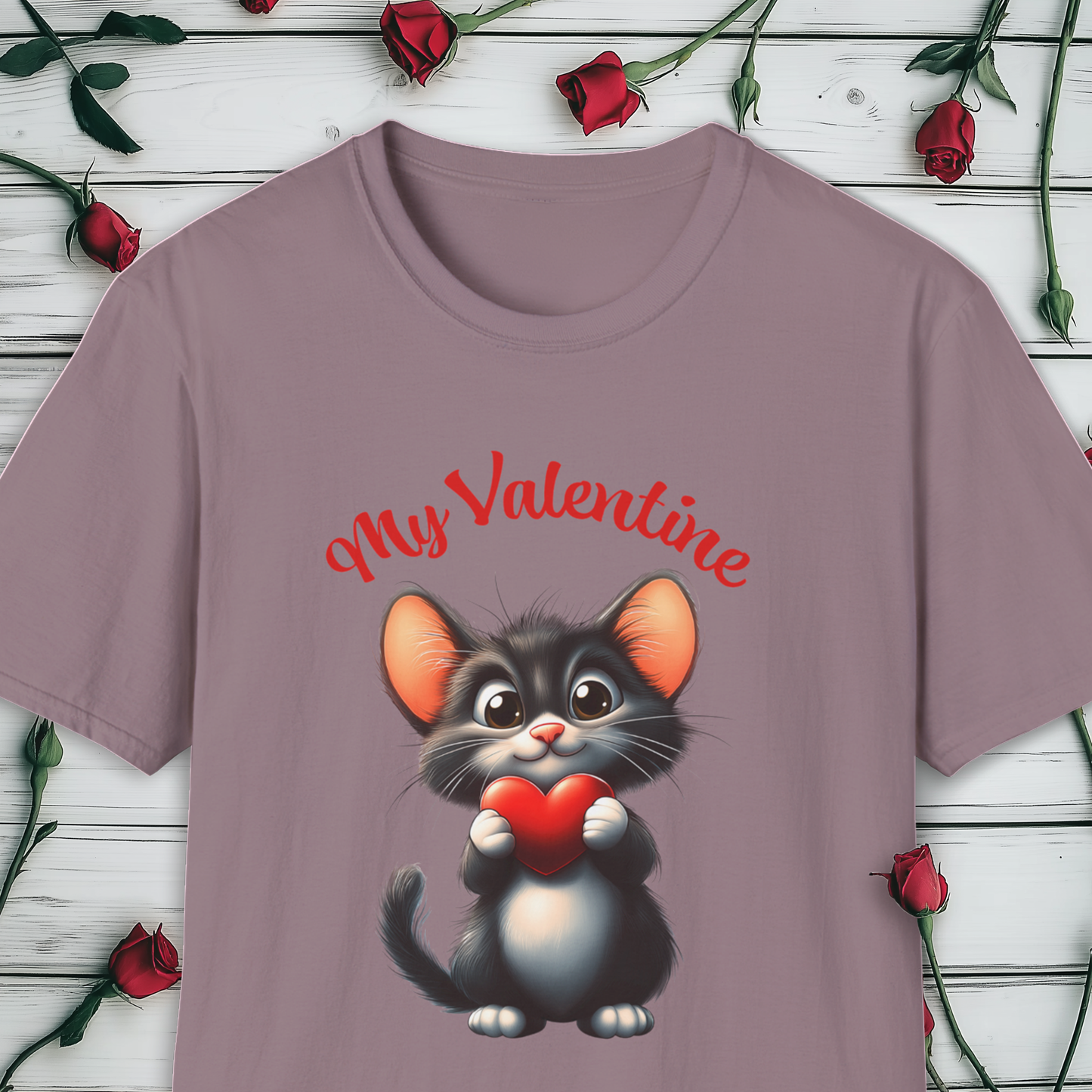 My Valentine T-Shirt, Valentine's Day Pussy Cat