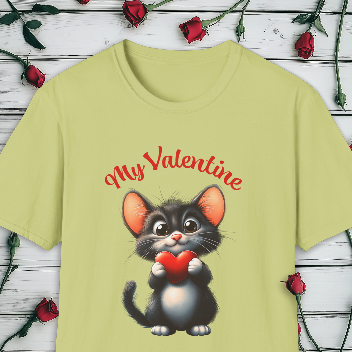 My Valentine T-Shirt, Valentine's Day Pussy Cat
