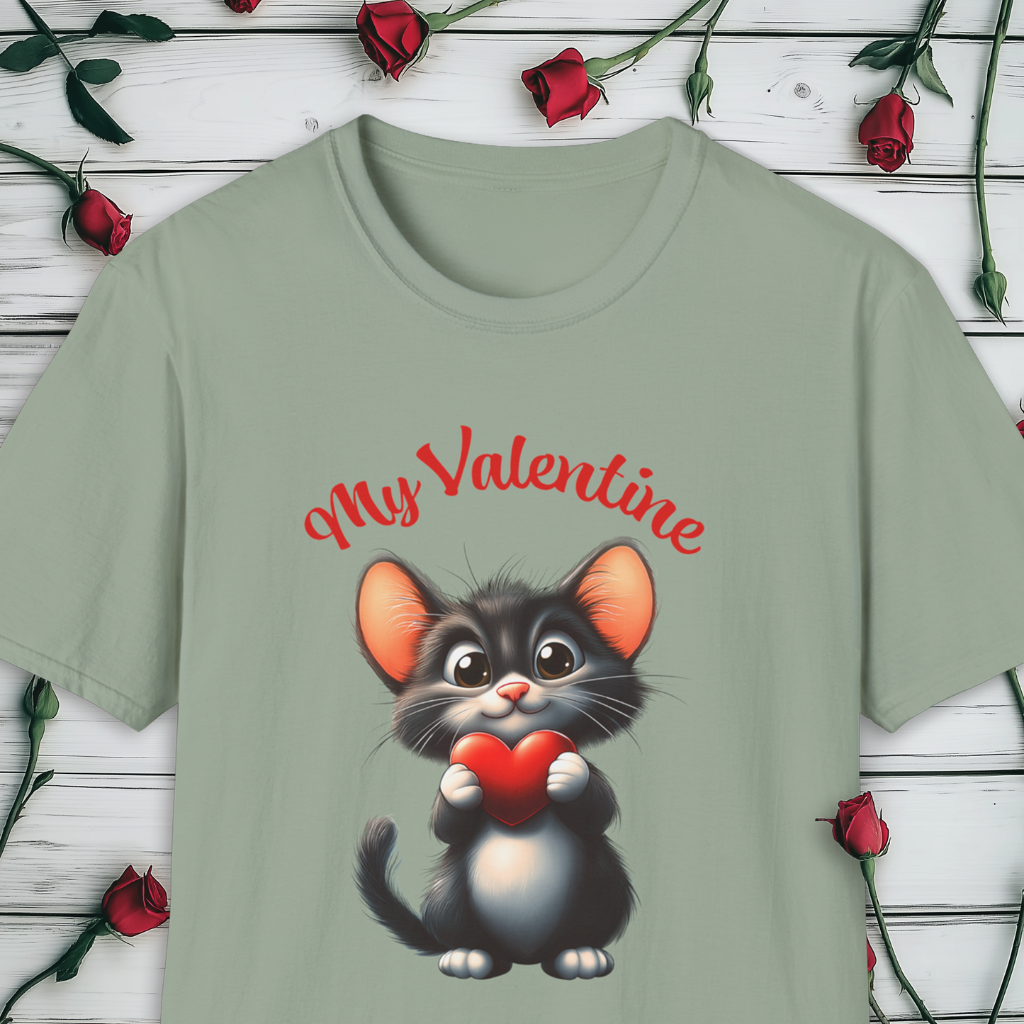 My Valentine T-Shirt, Valentine's Day Pussy Cat