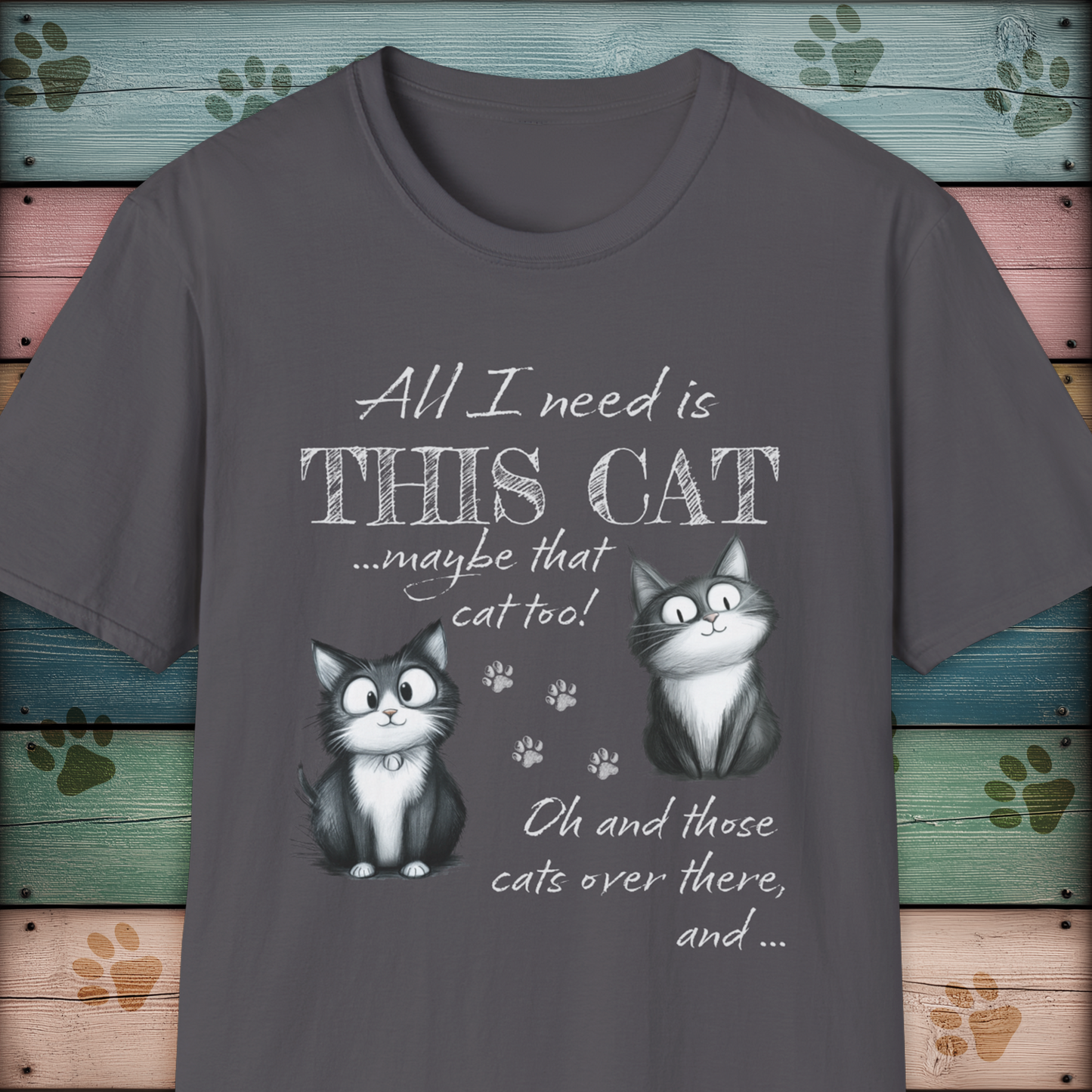 Cat Lover's Funny Animal T Shirt