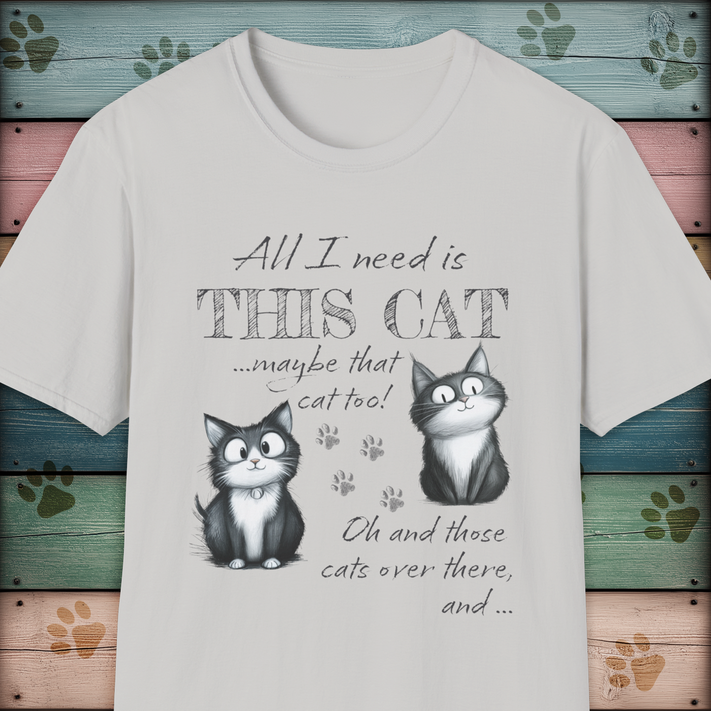 Cat Lover's Funny Animal T Shirt
