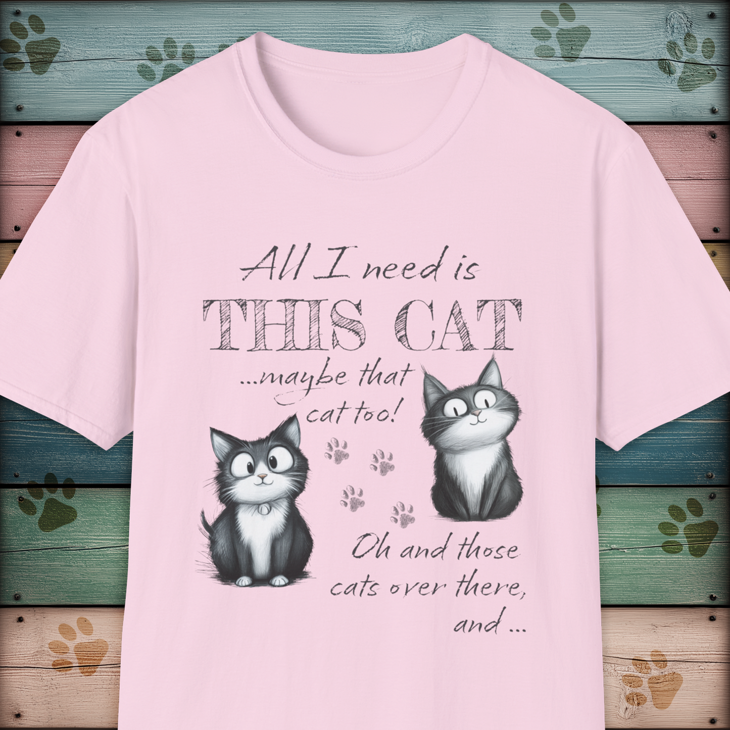 Cat Lover's Funny Animal T Shirt