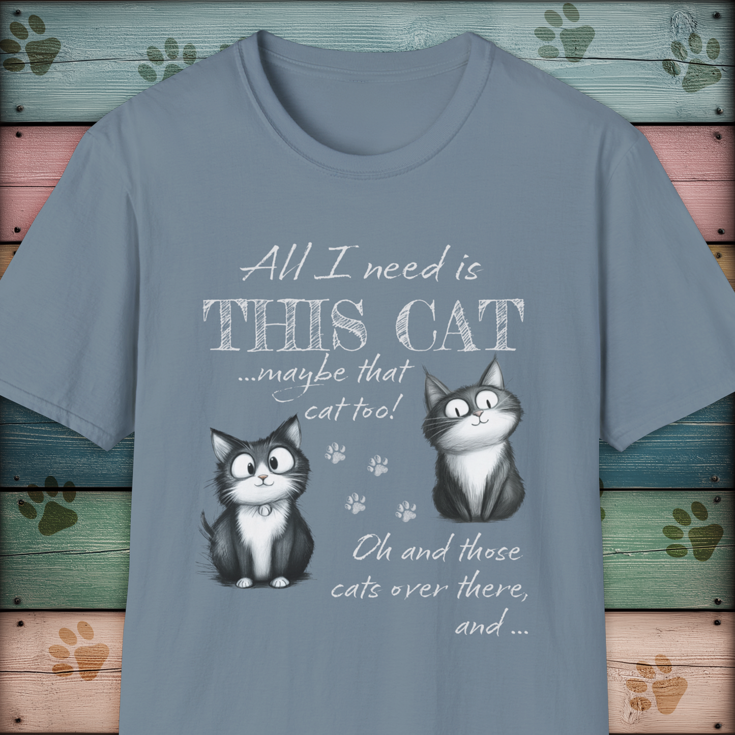 Cat Lover's Funny Animal T Shirt