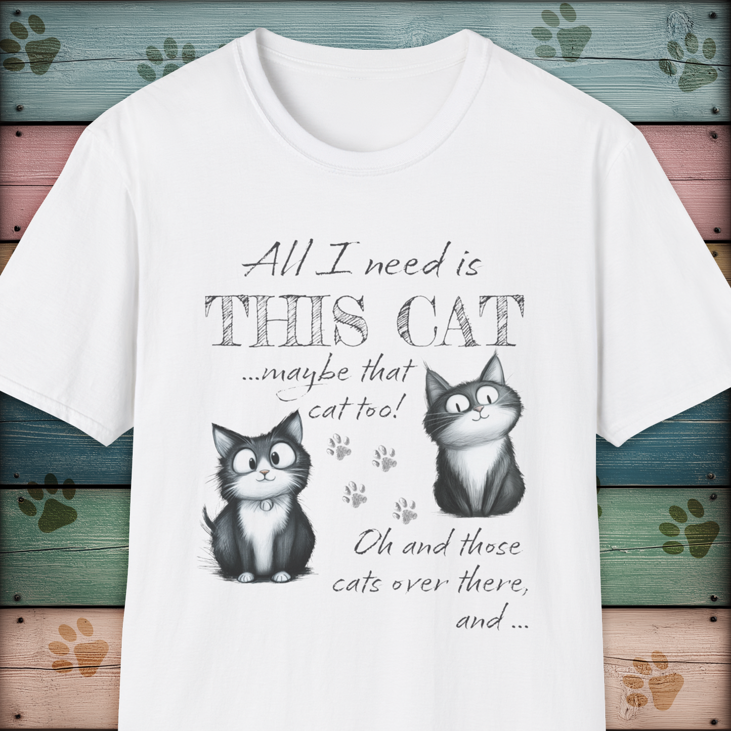 Cat Lover's Funny Animal T Shirt