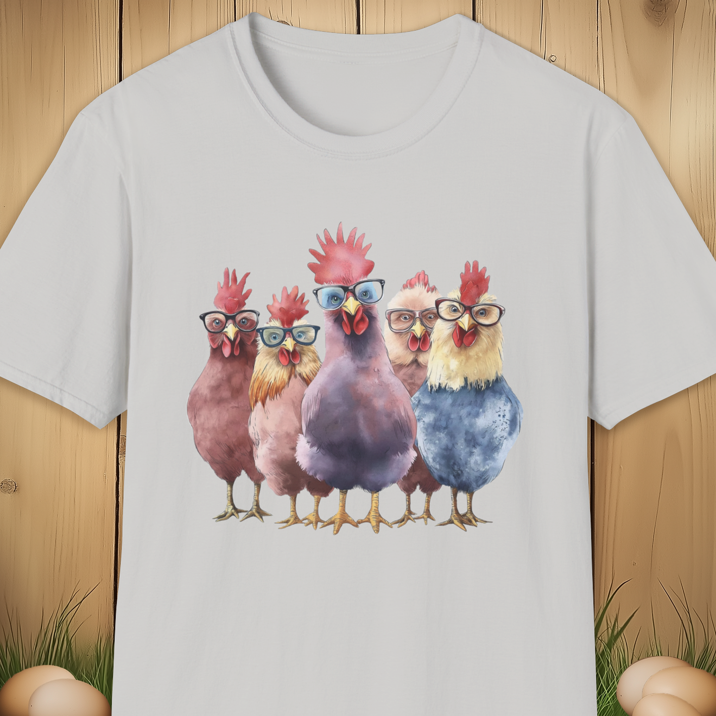 Sassy Chickens in Glasses T-Shirt